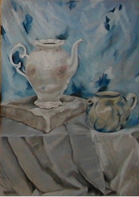 Niebieska porcelana