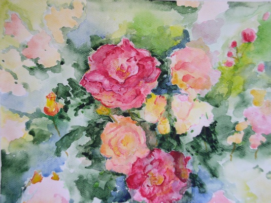 Róża " Airbrush"